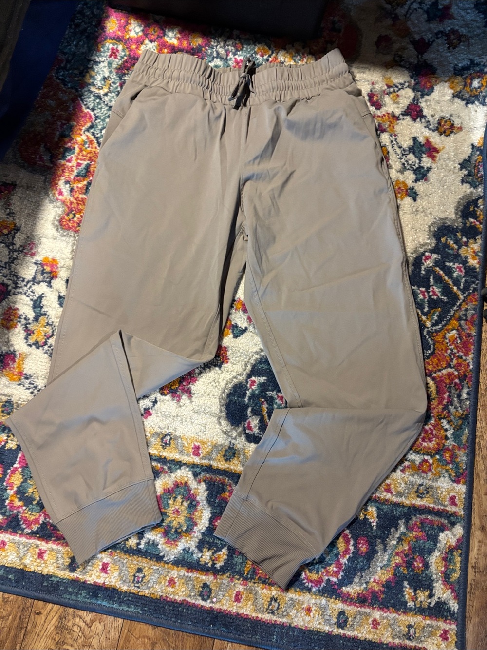 Athletic Jogger Pants in Taupe